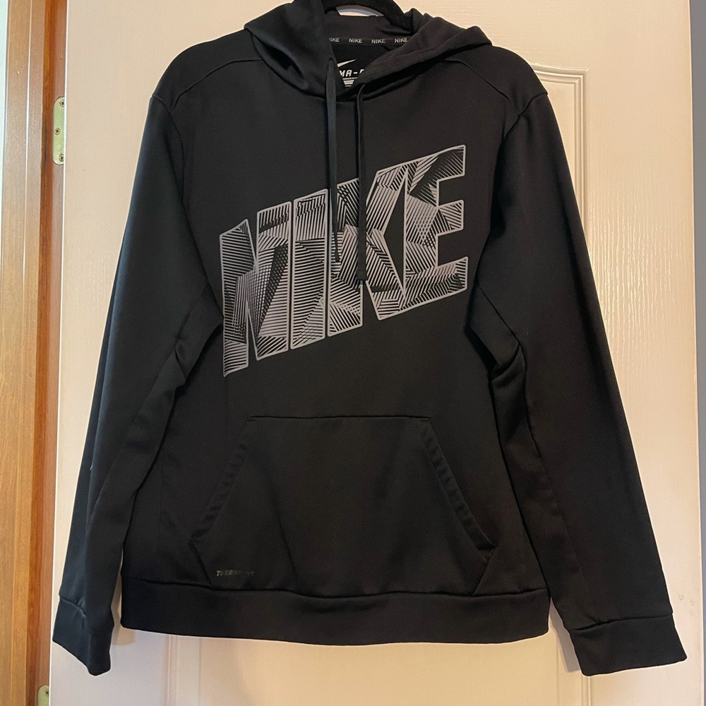 Mens black and grey Nike hoodie